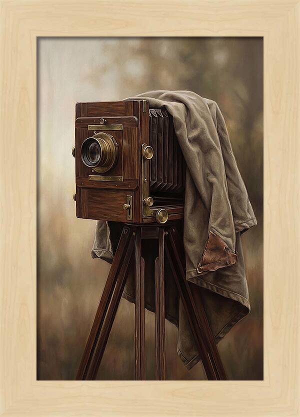 Antique Wooden Box Camera