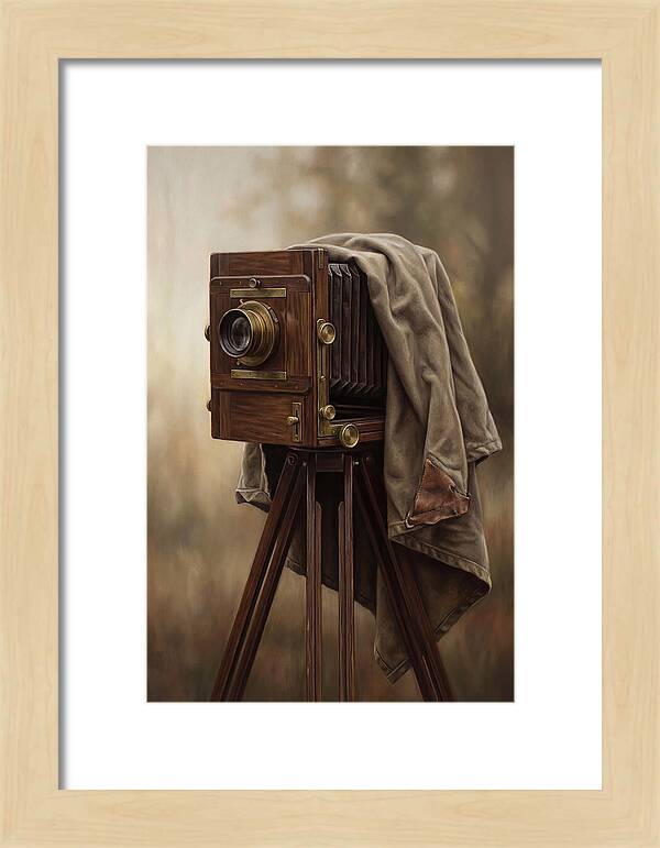 Antique Wooden Box Camera