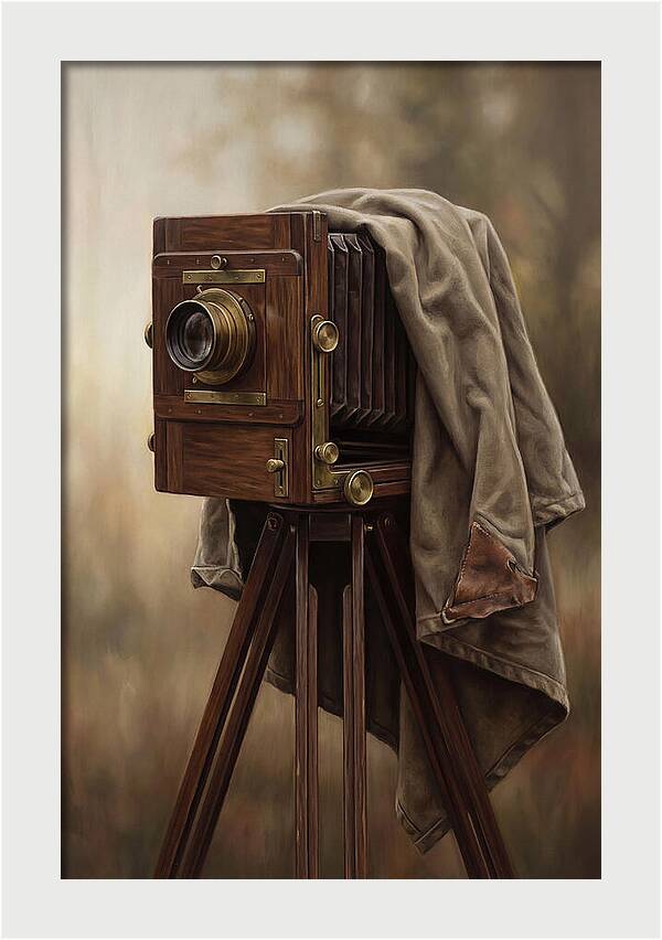 Antique Wooden Box Camera