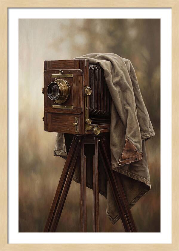 Antique Wooden Box Camera