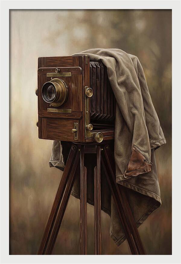 Antique Wooden Box Camera