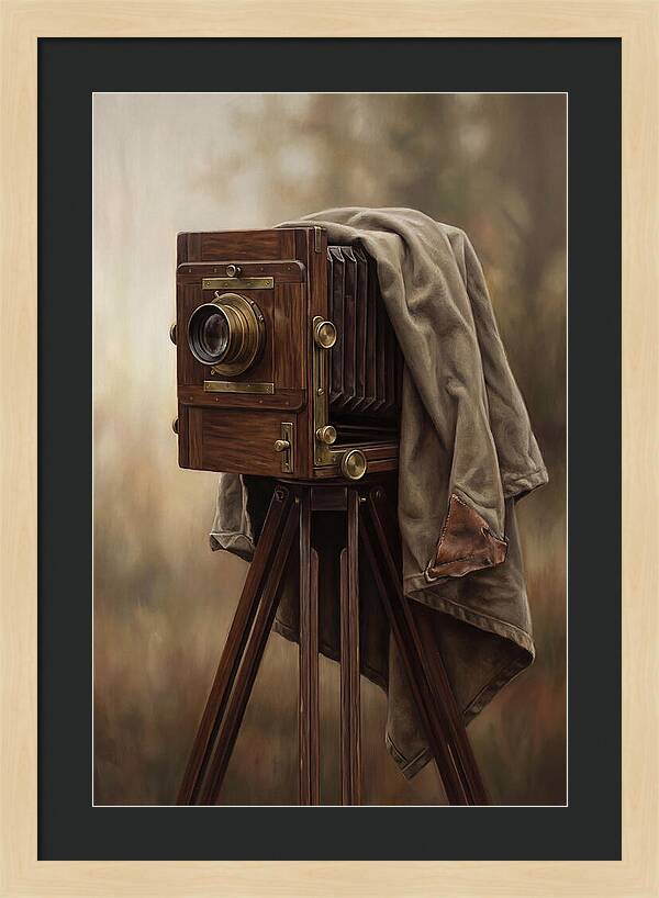 Antique Wooden Box Camera