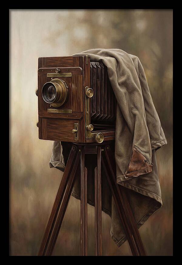 Antique Wooden Box Camera