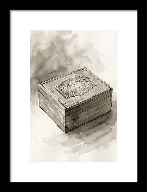 Antique Wooden Cigar Box