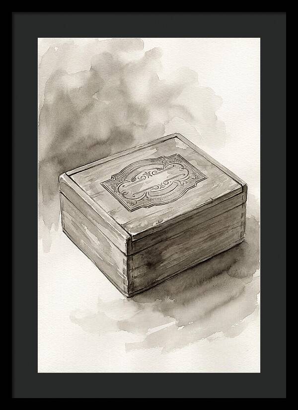 Antique Wooden Cigar Box