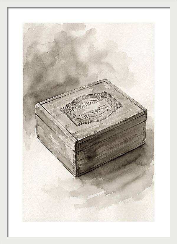 Antique Wooden Cigar Box