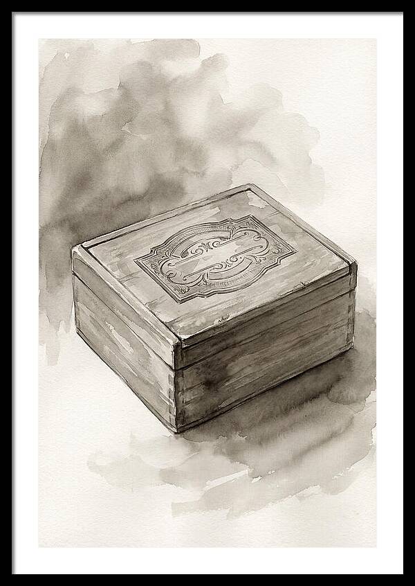 Antique Wooden Cigar Box