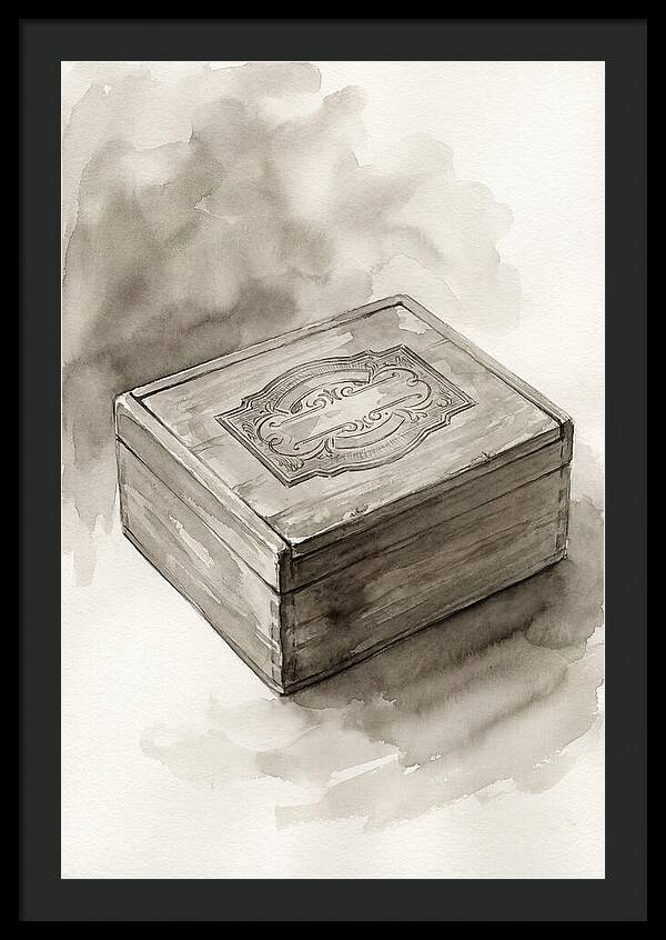 Antique Wooden Cigar Box