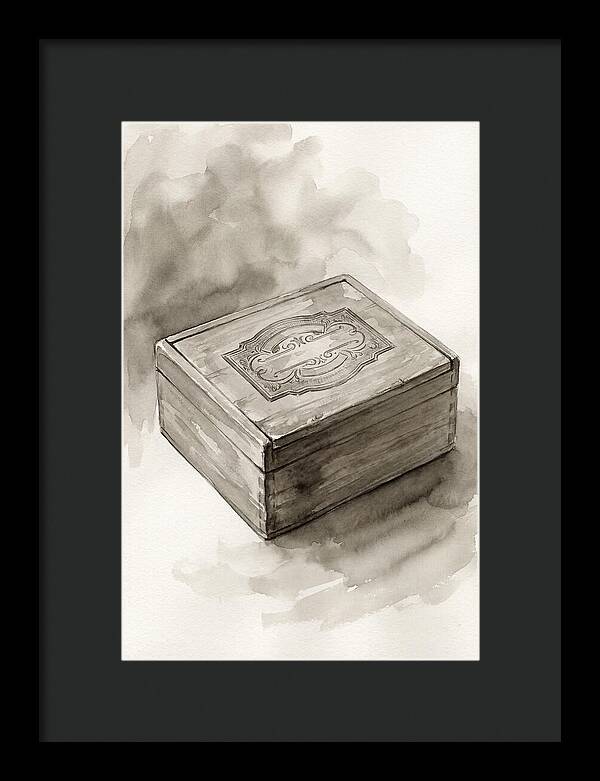 Antique Wooden Cigar Box