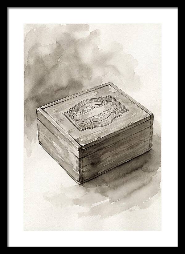Antique Wooden Cigar Box