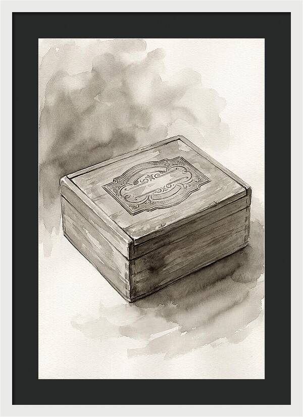 Antique Wooden Cigar Box