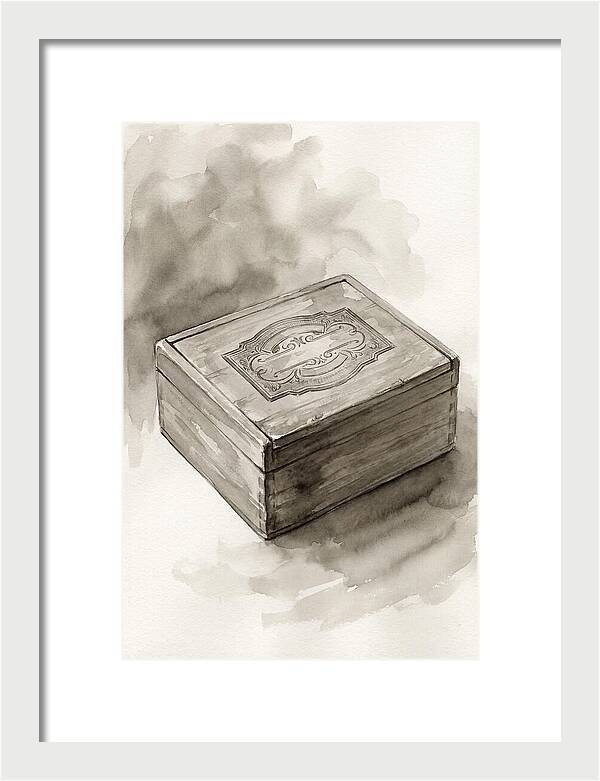 Antique Wooden Cigar Box