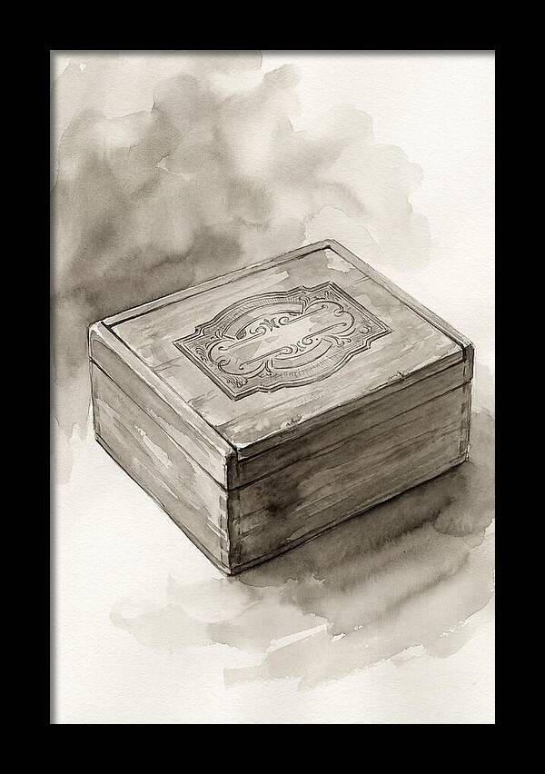 Antique Wooden Cigar Box