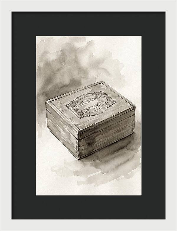 Antique Wooden Cigar Box