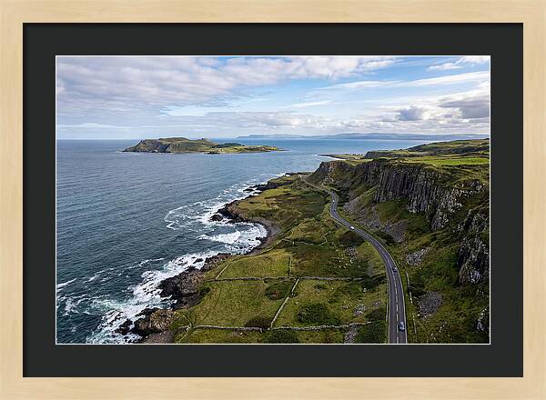 Antrim Coast Road From Above