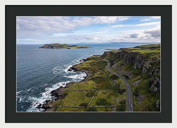 Antrim Coast Road From Above