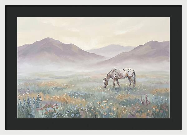Appaloosa In Serene Landscape