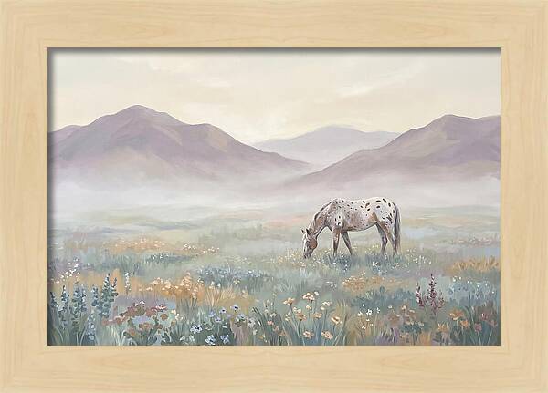 Appaloosa In Serene Landscape