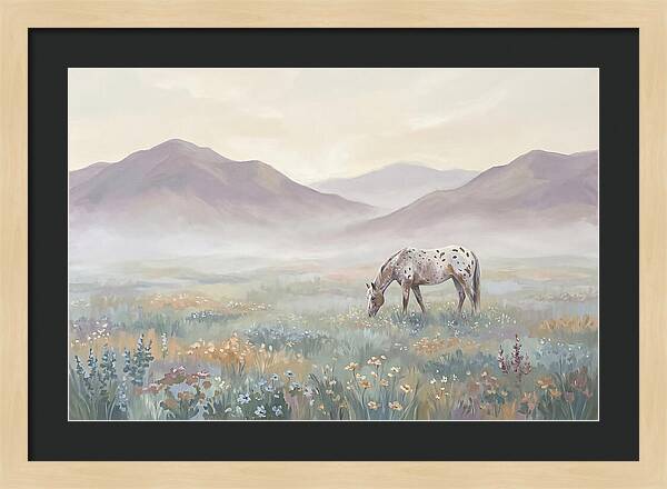 Appaloosa In Serene Landscape