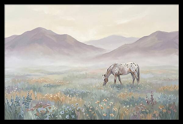 Appaloosa In Serene Landscape