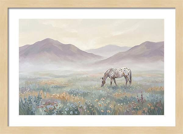 Appaloosa In Serene Landscape