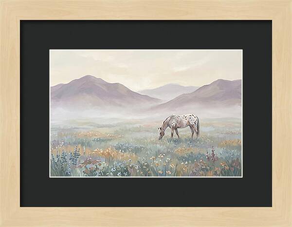 Appaloosa In Serene Landscape