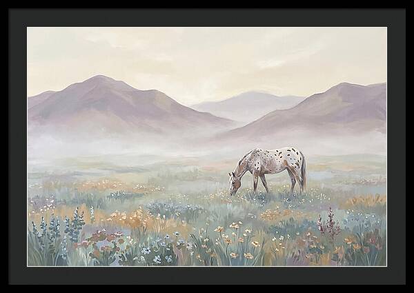 Appaloosa In Serene Landscape