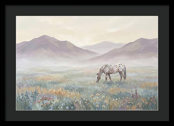 Appaloosa In Serene Landscape