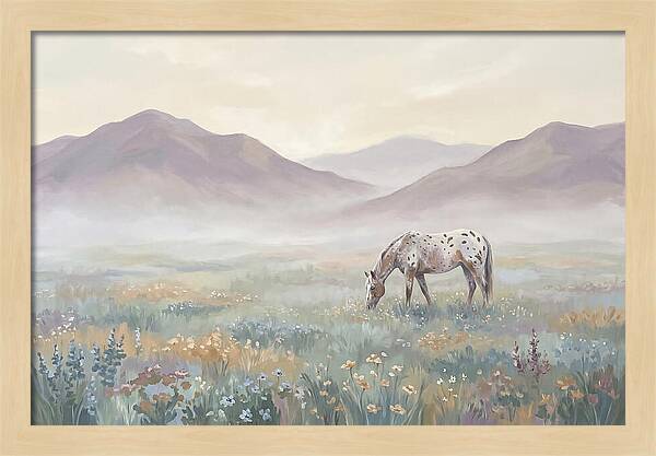 Appaloosa In Serene Landscape