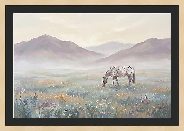 Appaloosa In Serene Landscape