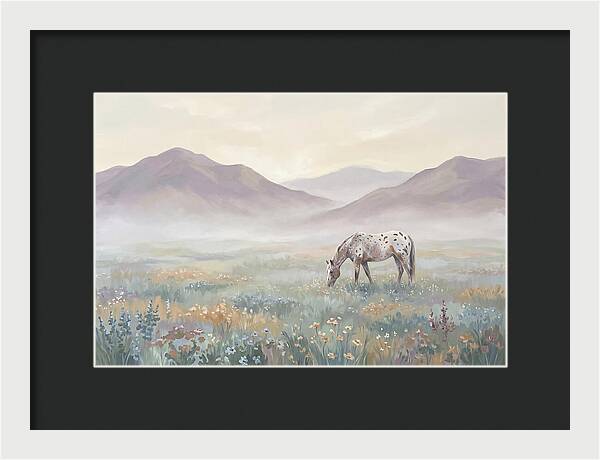 Appaloosa In Serene Landscape
