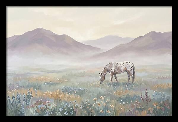 Appaloosa In Serene Landscape