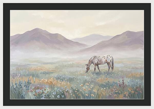 Appaloosa In Serene Landscape