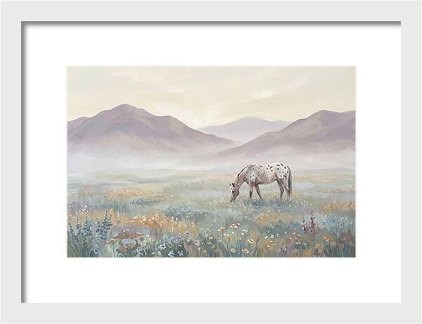 Appaloosa In Serene Landscape