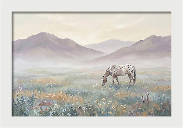 Appaloosa In Serene Landscape
