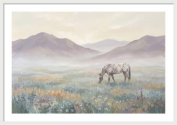 Appaloosa In Serene Landscape