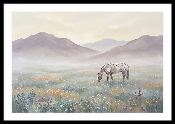 Appaloosa In Serene Landscape