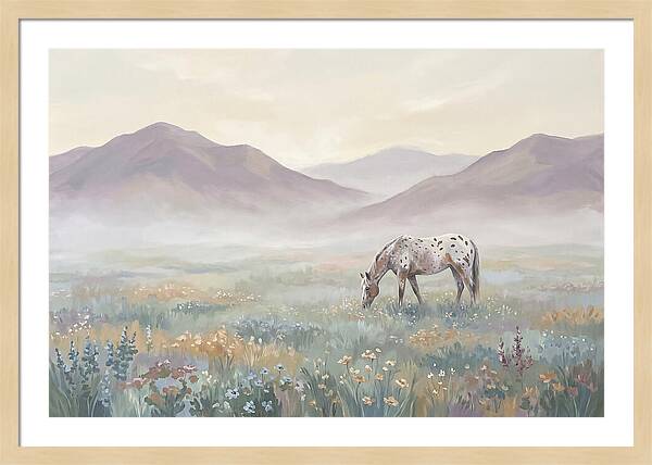 Appaloosa In Serene Landscape