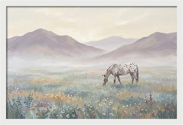 Appaloosa In Serene Landscape