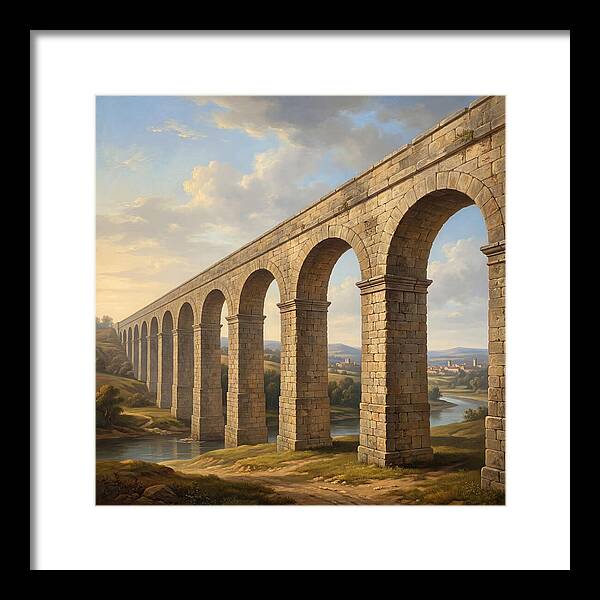 Aqueduct Under A Serene Sky