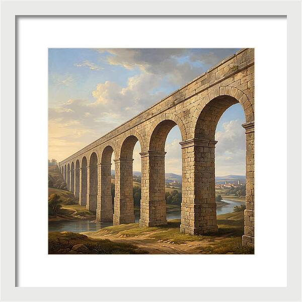 Aqueduct Under A Serene Sky
