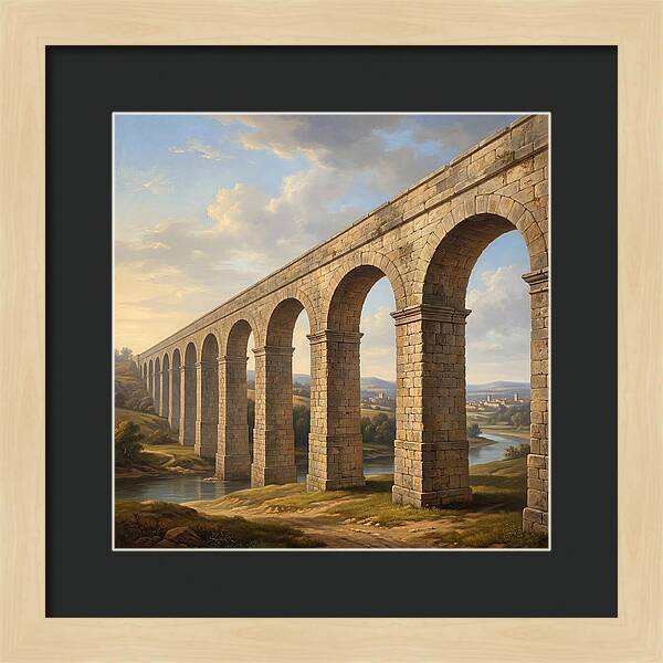 Aqueduct Under A Serene Sky