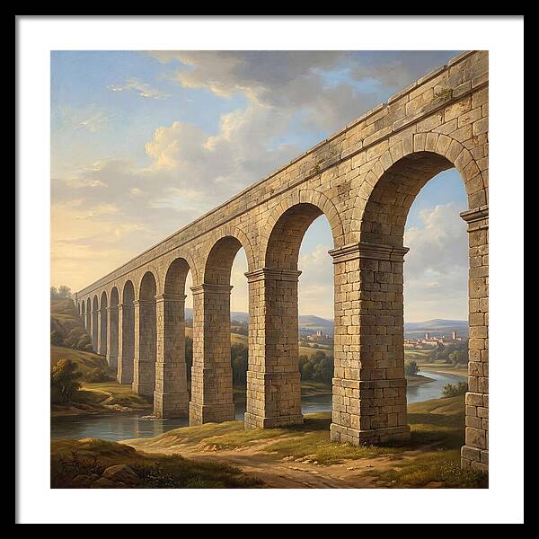 Aqueduct Under A Serene Sky
