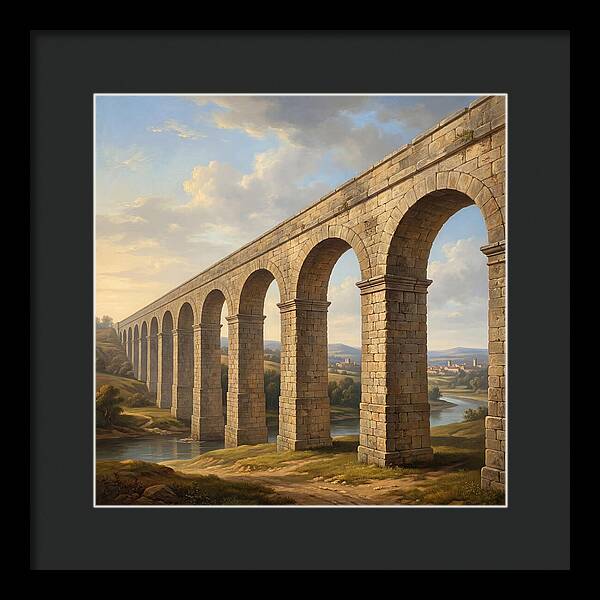 Aqueduct Under A Serene Sky