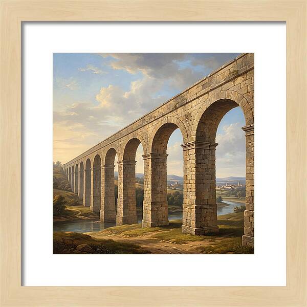 Aqueduct Under A Serene Sky