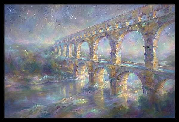 Aqueduct Under Stars