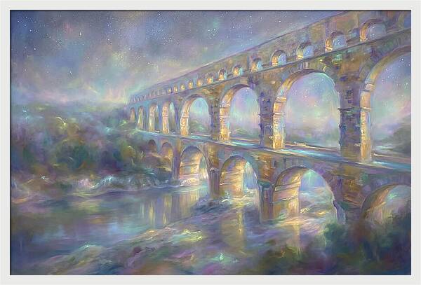 Aqueduct Under Stars