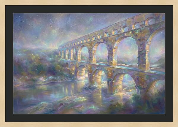Aqueduct Under Stars