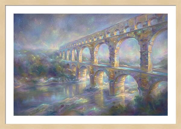 Aqueduct Under Stars