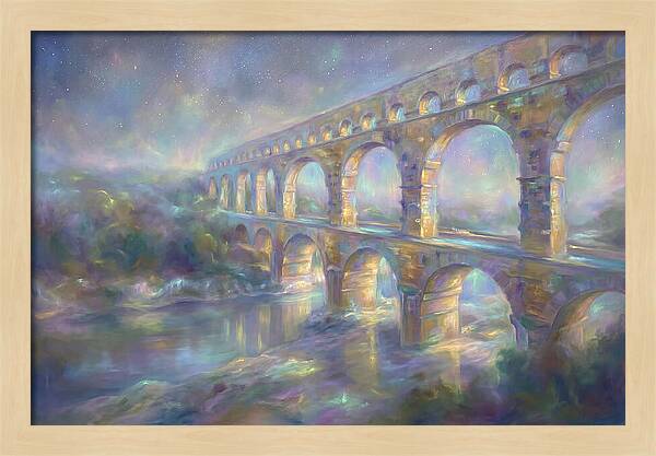 Aqueduct Under Stars